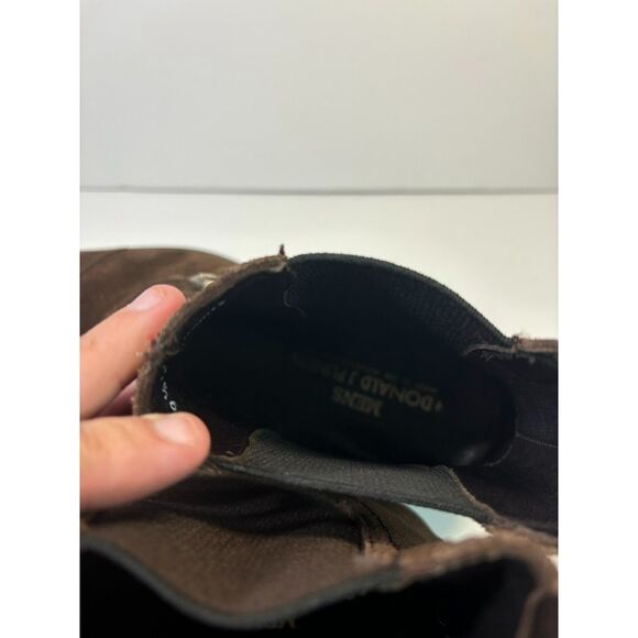 Donald J. Pliner Suede Leather Moritz Boots size 9.5 Men's Brown Steampunk Fall - Picture 7 of 8